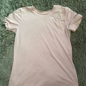 baby pink women’s nike sports top